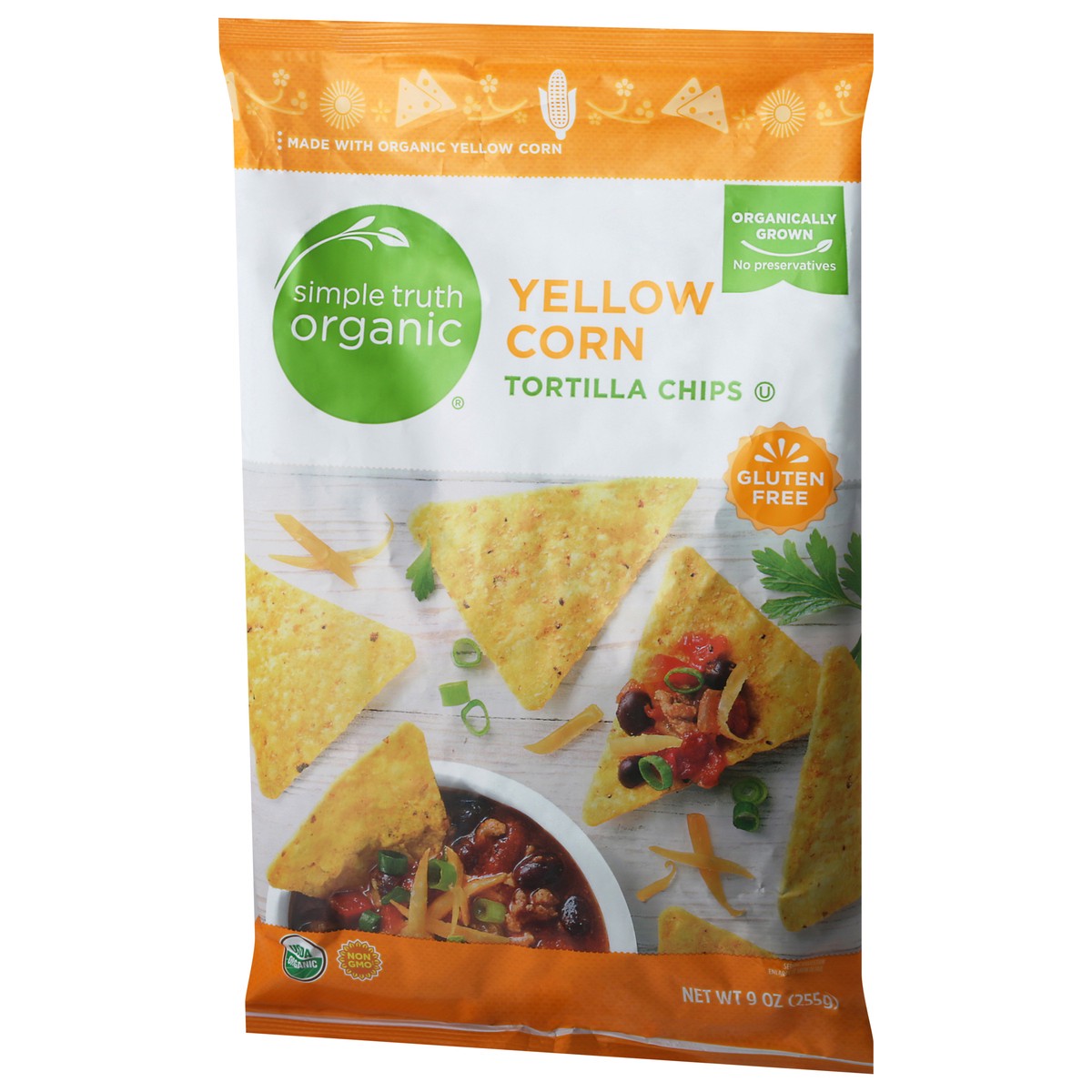 slide 6 of 9, Simple Truth Organic Yellow Corn Tortilla Chips 9 oz, 9 oz