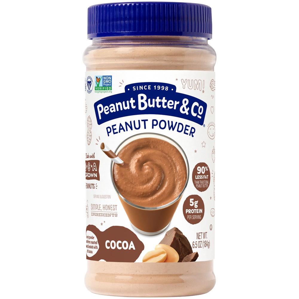 slide 1 of 8, Peanut Butter & Co. Peanut Powder, Cocoa, 6.5 oz