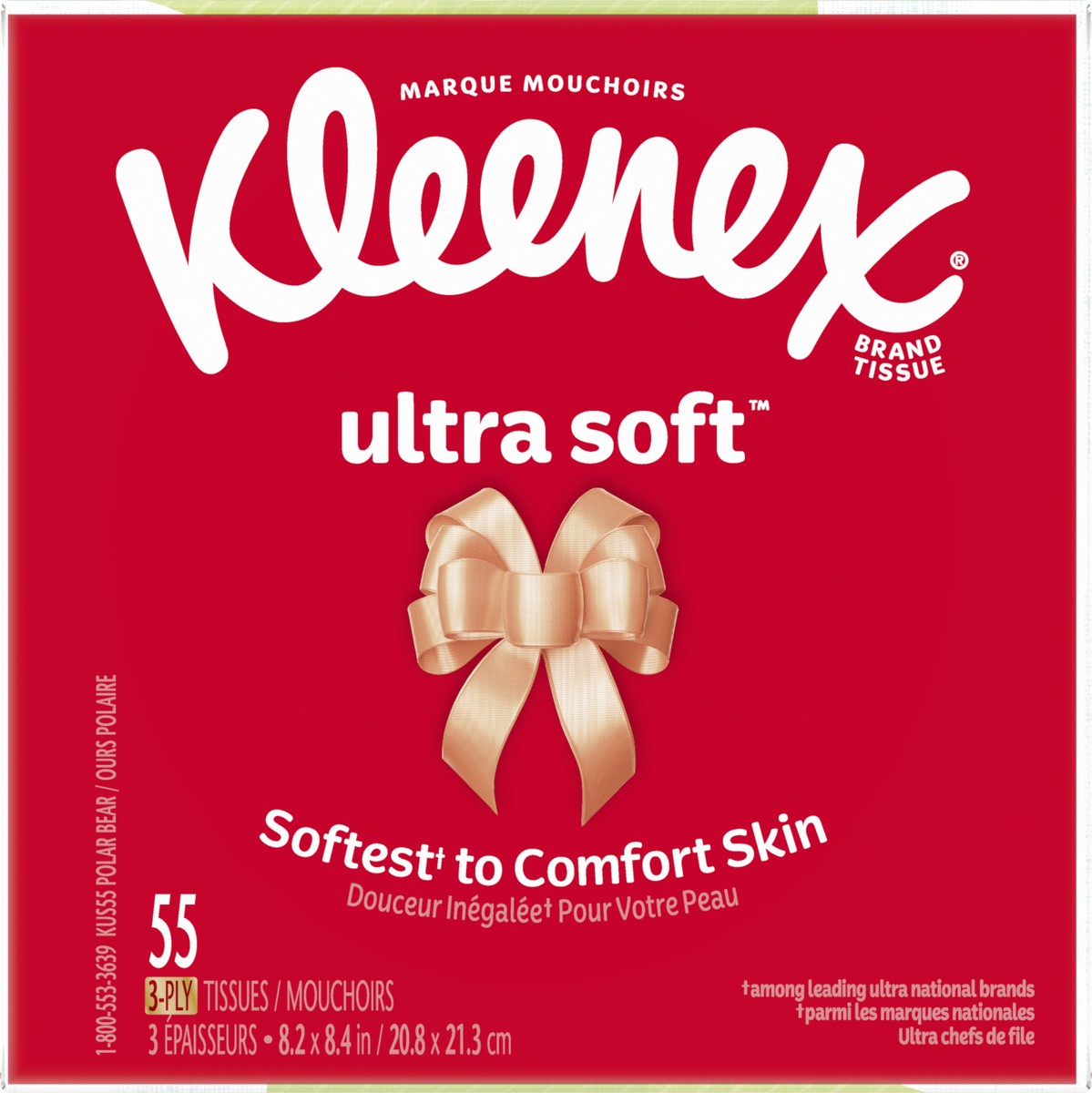 slide 3 of 7, Kleenex Ultra Soft Holiday Facial Tissue, 55 ct