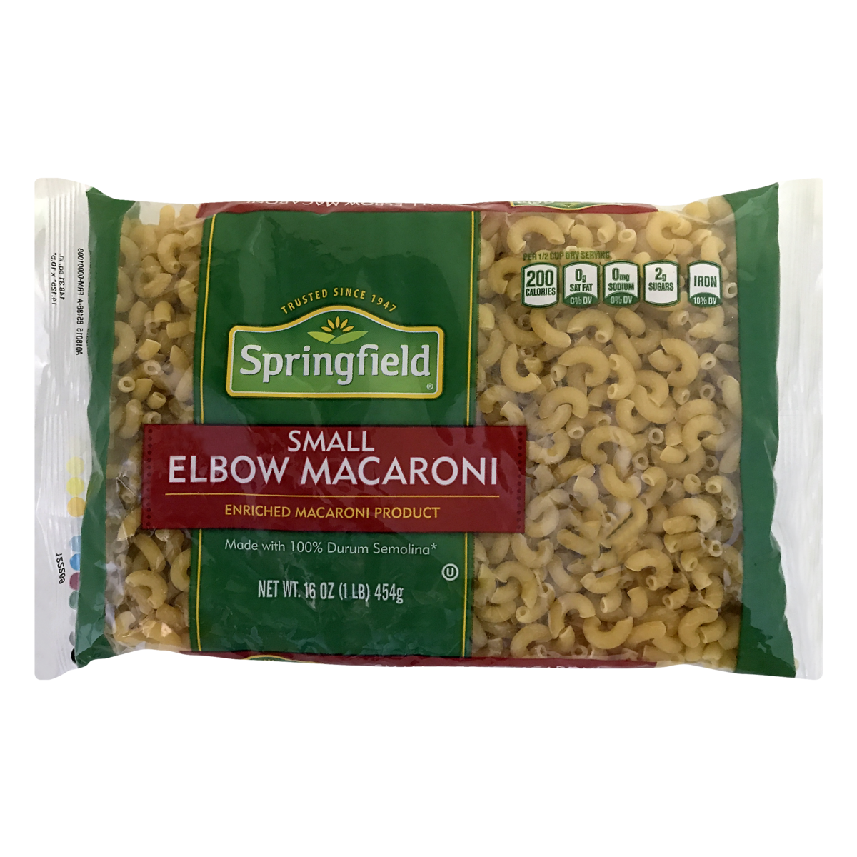 slide 1 of 1, Springfield Small Elbow Macaroni, 16 oz