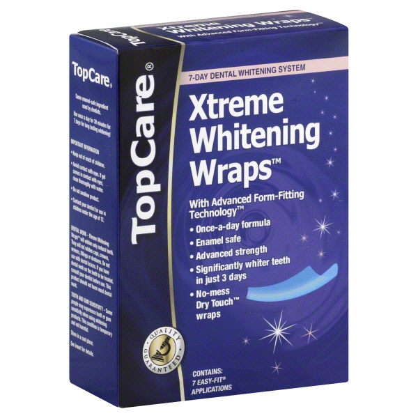 slide 1 of 6, TopCare Xtreme Whitening Wraps, 14 ct