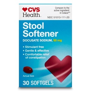 slide 1 of 1, CVS Health Stool Softener 50mg Softgels, 30 ct
