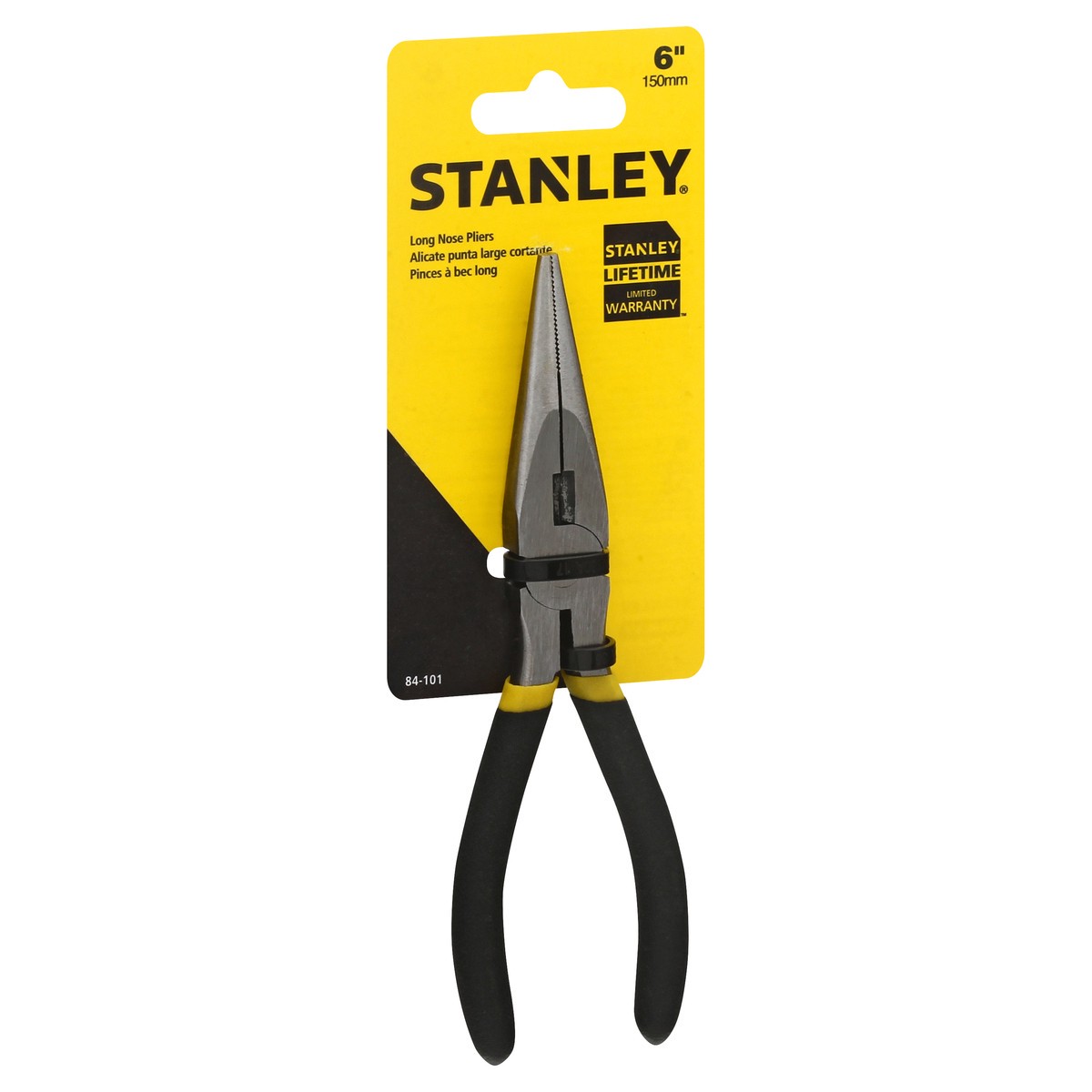 slide 6 of 8, Stanley 6 Inch Pliers Long Nose, 1 ct