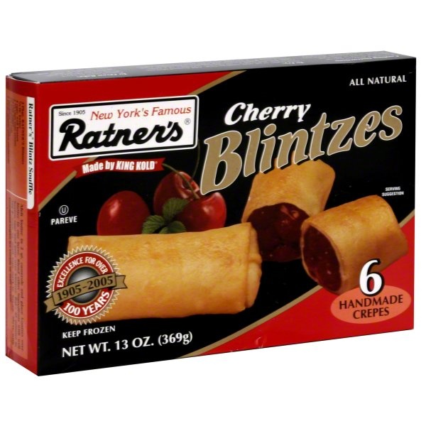 slide 1 of 1, Manischewitz Kosher Cherry Blintze, 3 oz