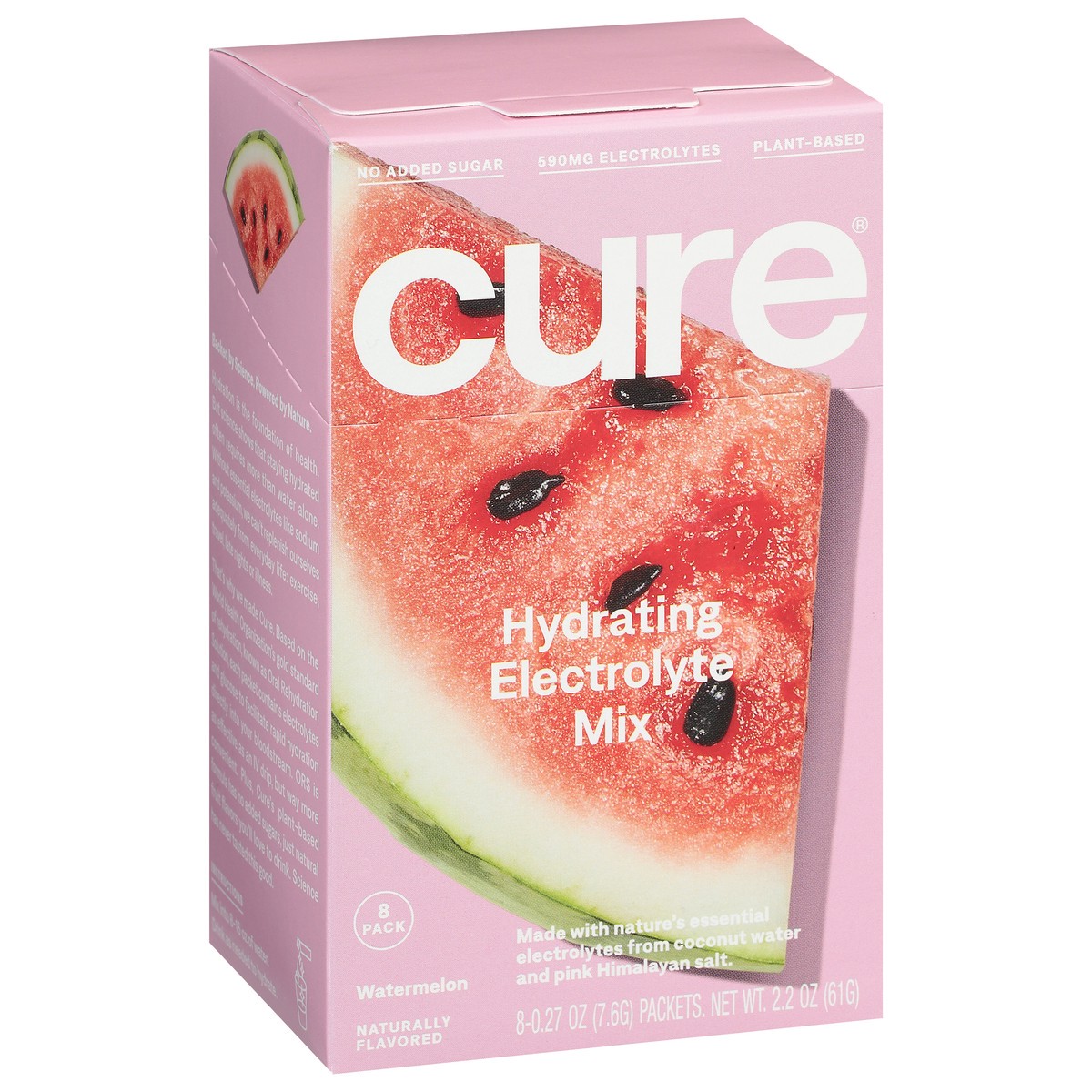 slide 10 of 11, CÜRE Hydrating Watermelon Electrolyte Mix 8 - 0.27 oz Packets, 8 ct