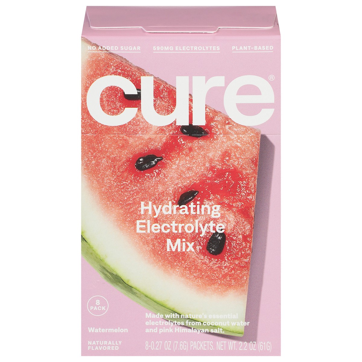 slide 4 of 11, CÜRE Hydrating Watermelon Electrolyte Mix 8 - 0.27 oz Packets, 8 ct