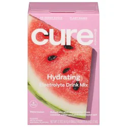 CÜRE Hydrating Watermelon Electrolyte Mix 8 - 0.27 oz Packets