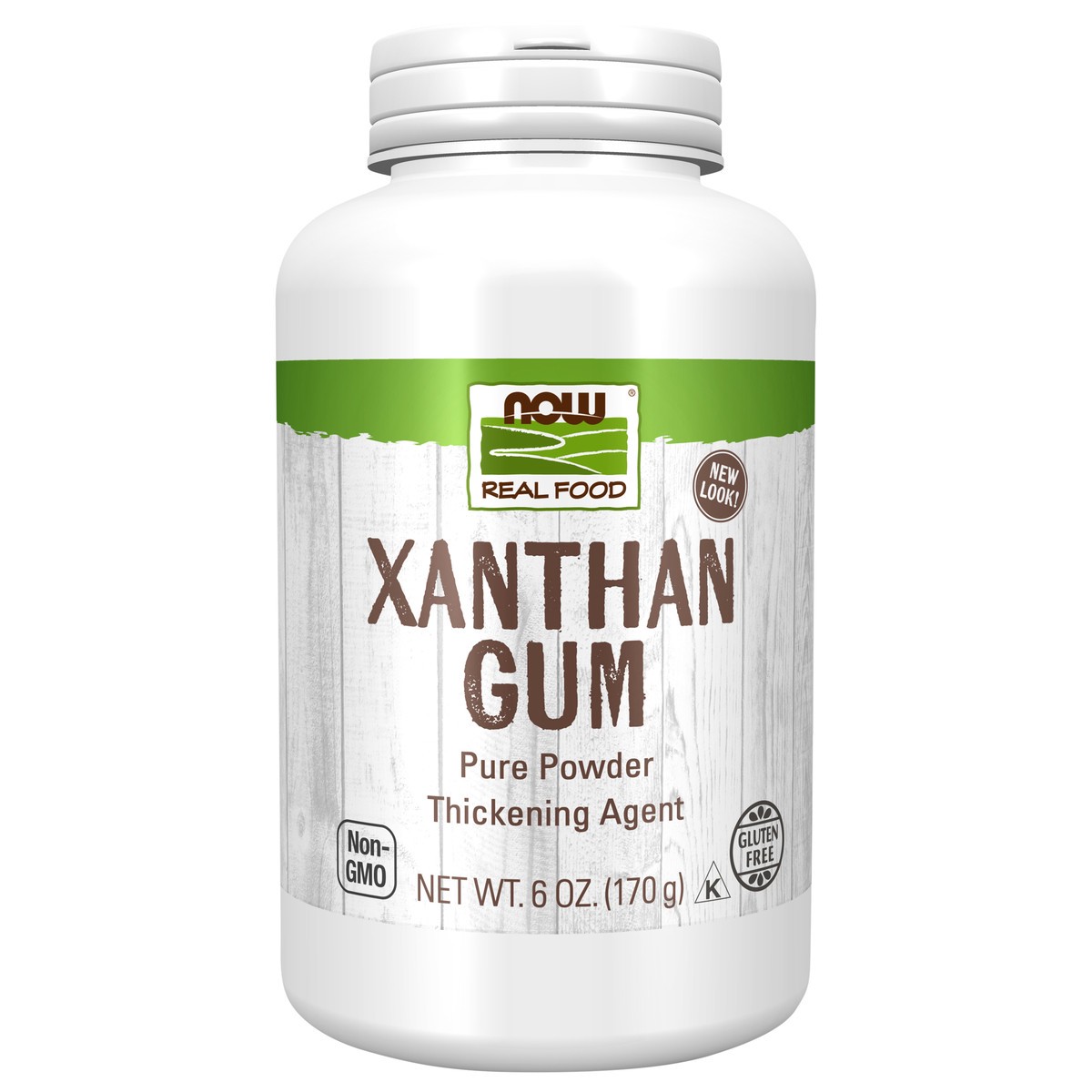 slide 1 of 4, NOW Real Food Xanthan Gum Powder - 6 oz., 6 oz