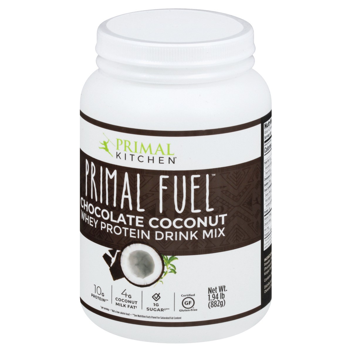 slide 3 of 12, Primal Kitchen Primal Fuel Whey Protein Chocolate Coconut Drink Mix 1.94 lb, 1.94 lb