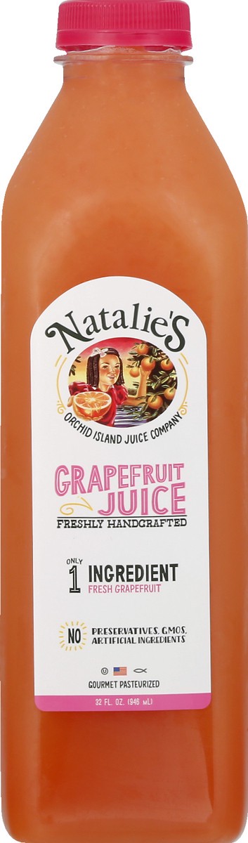 slide 6 of 9, Natalie's Grapefruit Juice 32 fl oz, 32 fl oz