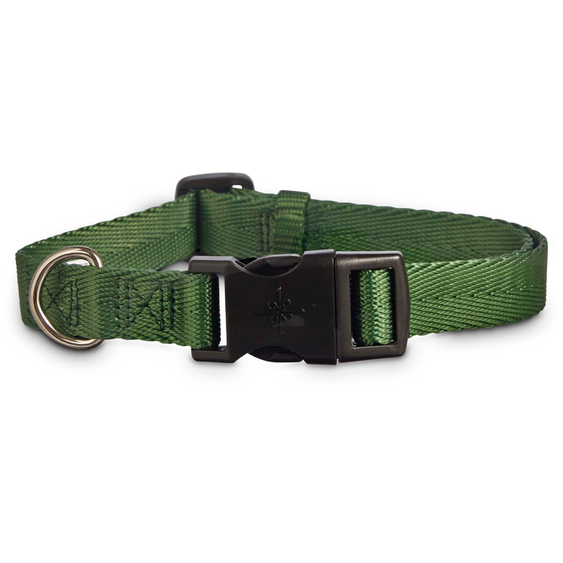 slide 1 of 1, Good2Go Adjustable Dark Green Dog Collar, MED