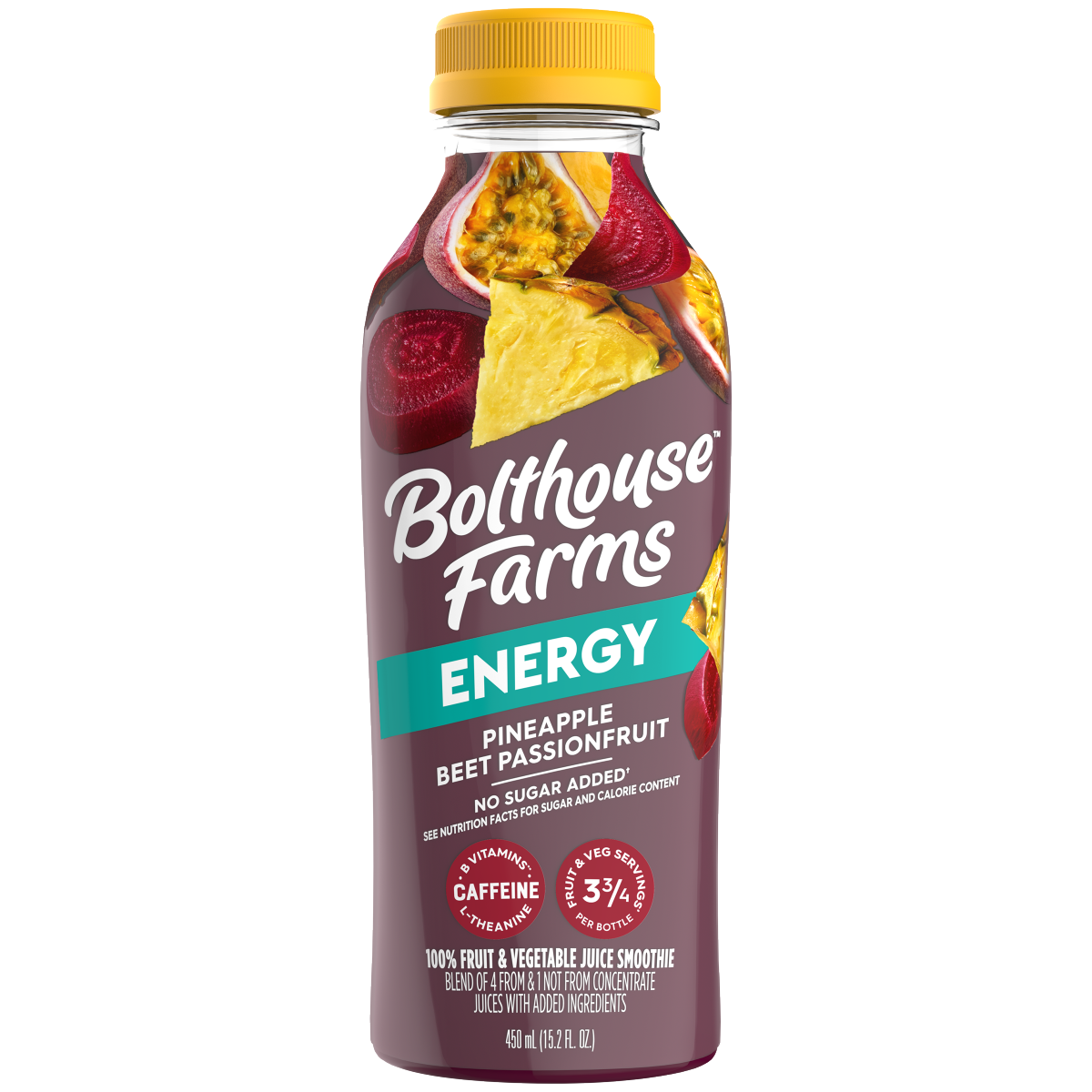 slide 1 of 5, Bolthouse Farms Energy Pineapple Beet Passion Fruit - 15.20 fl oz, 15.2 fl oz