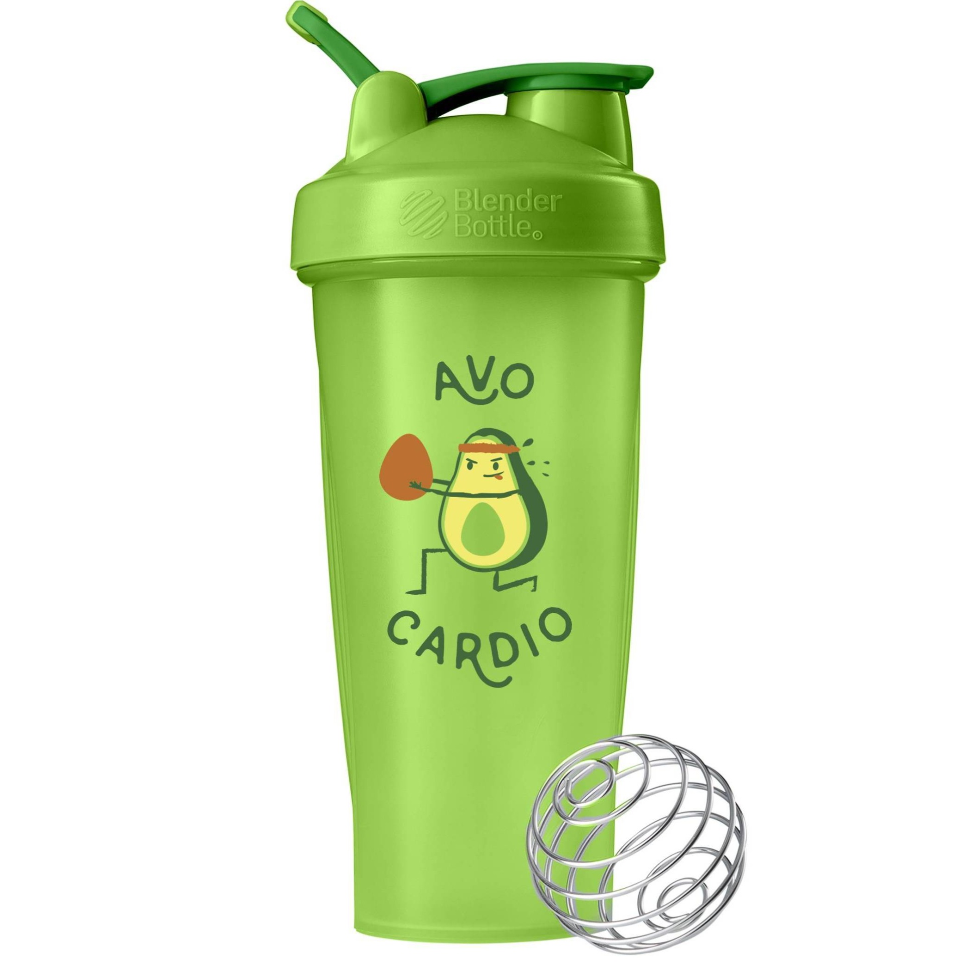 slide 1 of 1, BlenderBottle Avo Cardio Portable Drinkware - Green, 28 oz