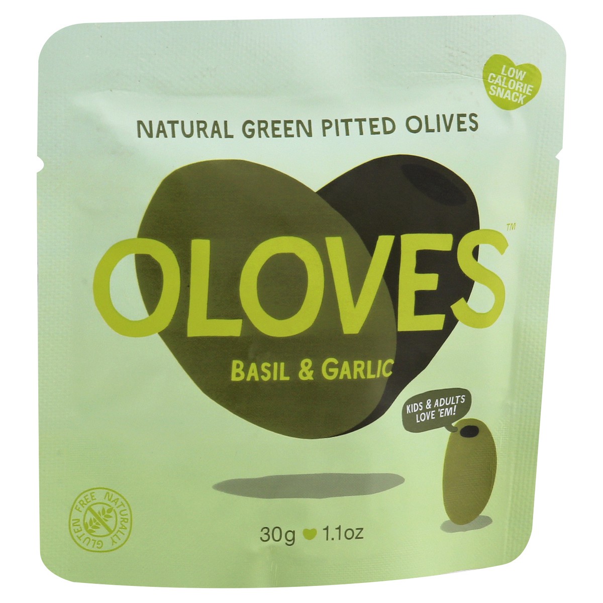 slide 6 of 9, Oloves Basil & Garlic Olives 30 gr, 30 gal