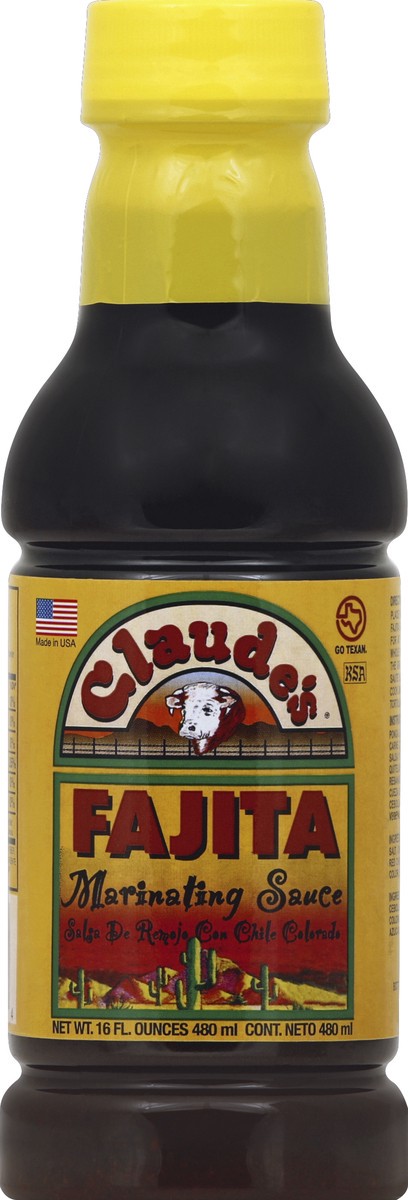 slide 2 of 2, Claude's Authentic Fajita Marinade 16 fl oz, 16 fl oz