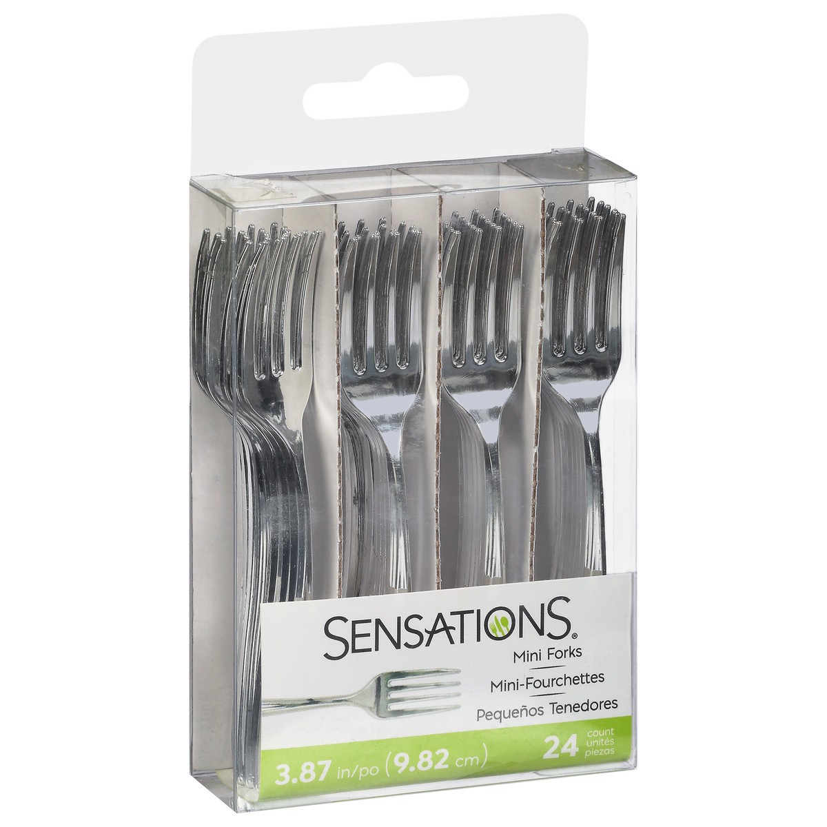 slide 6 of 9, Sensations Metallic Forks Mini 24 ea, 24 ct