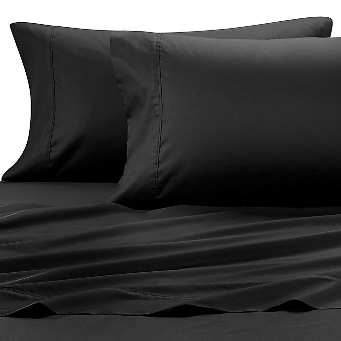 slide 1 of 1, SHEEX MicroBALANCE 37.5 Performance 300-TC Standard Pillowcases - Black, 2 ct