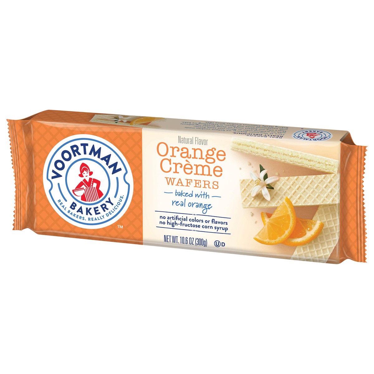 slide 4 of 9, VOORTMAN Bakery Orange Crème Wafers, 10.6 oz