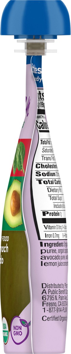 slide 4 of 9, Plum Organics Stage 2 Organic Baby Food Apple, Spinach + Avocado, 3.5oz Pouch, 3.5 oz