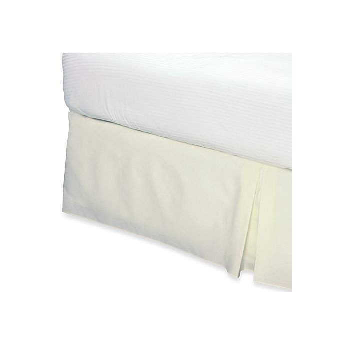 slide 1 of 1, Real Simple Smoothweave Tailored King Bed Skirt - Ivory, 14 in