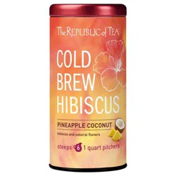 The Republic of Tea Cold Brew Hibiscus Pineapple Coconut Iced Tea