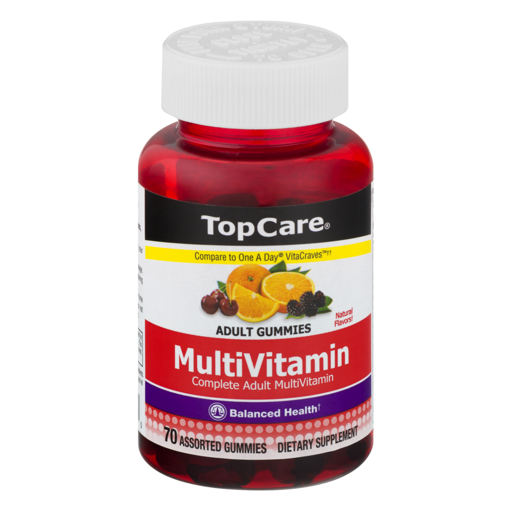 slide 1 of 6, TopCare Multivitamin Gummy, 70 ct