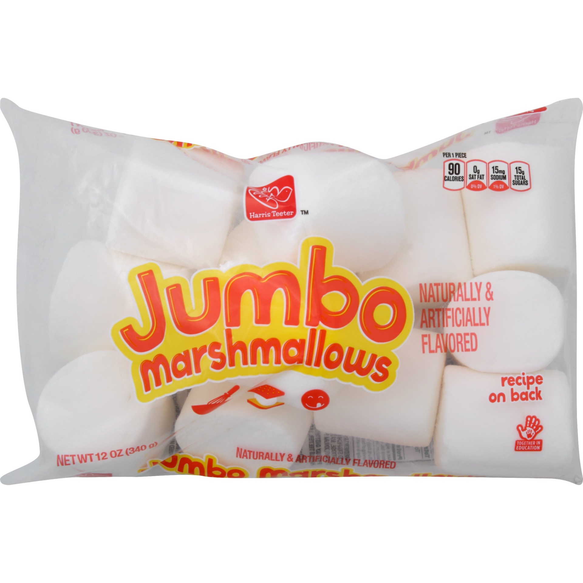 slide 1 of 1, Harris Teeter Jumbo Marshmallows, 12 oz