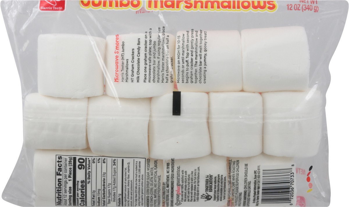 slide 14 of 14, Harris Teeter Jumbo Marshmallows, 12 oz