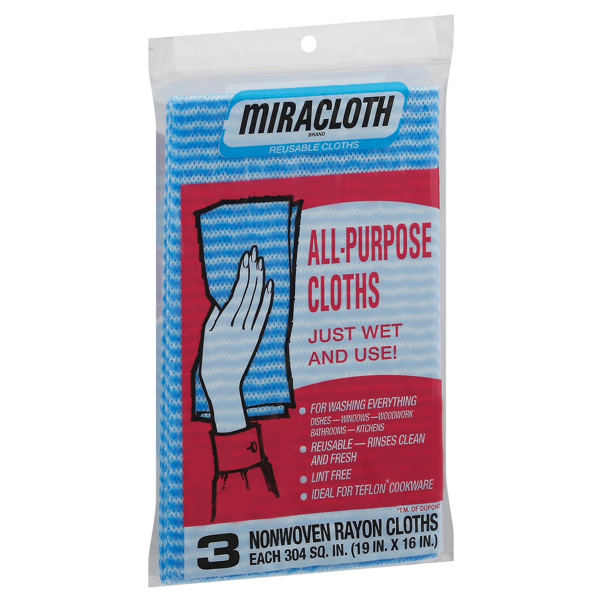 slide 5 of 9, Miracloth All-Purpose Cloths, Reusable, 3 ct