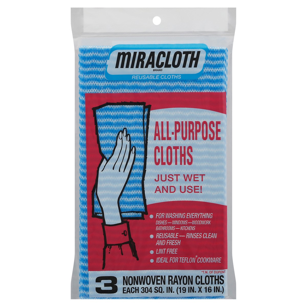 slide 1 of 9, Miracloth All-Purpose Cloths, Reusable, 3 ct