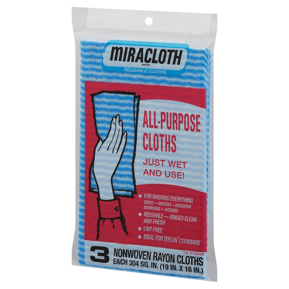 slide 8 of 9, Miracloth All-Purpose Cloths, Reusable, 3 ct