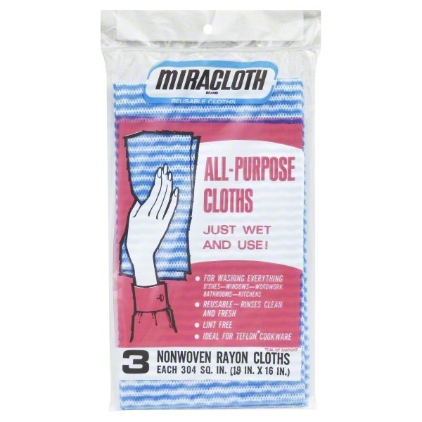 slide 1 of 1, Miracloth All-Purpose Cloths, Reusable, 3 ct