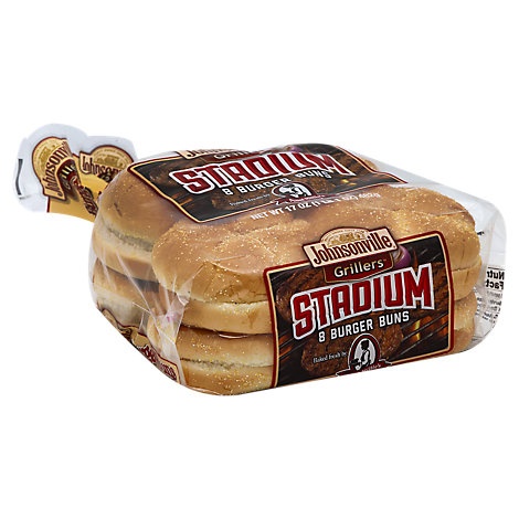 slide 1 of 1, Johnsonville Grillers Burger Buns, 8 ct