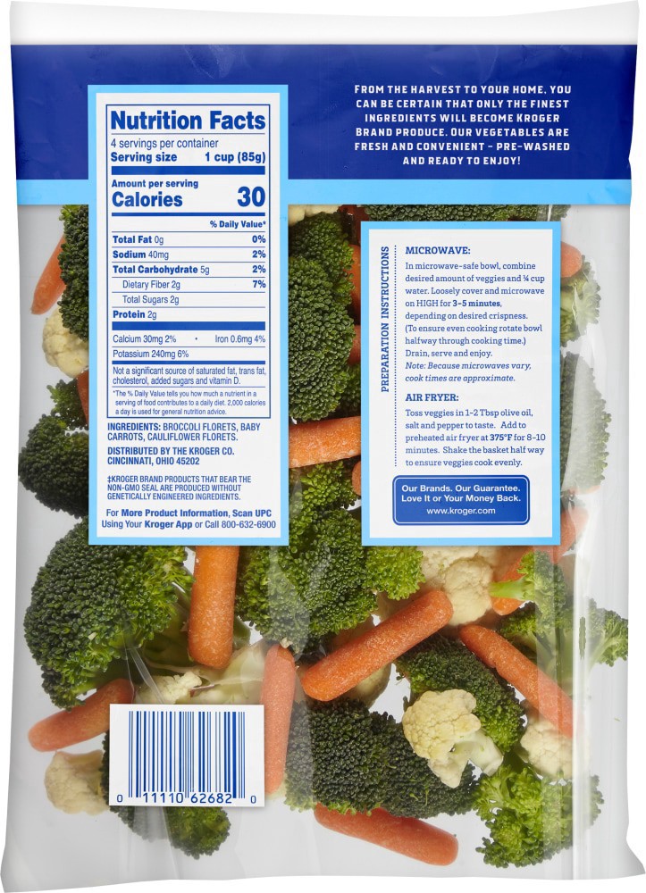 slide 2 of 2, Kroger Vegetable Medley, 12 oz