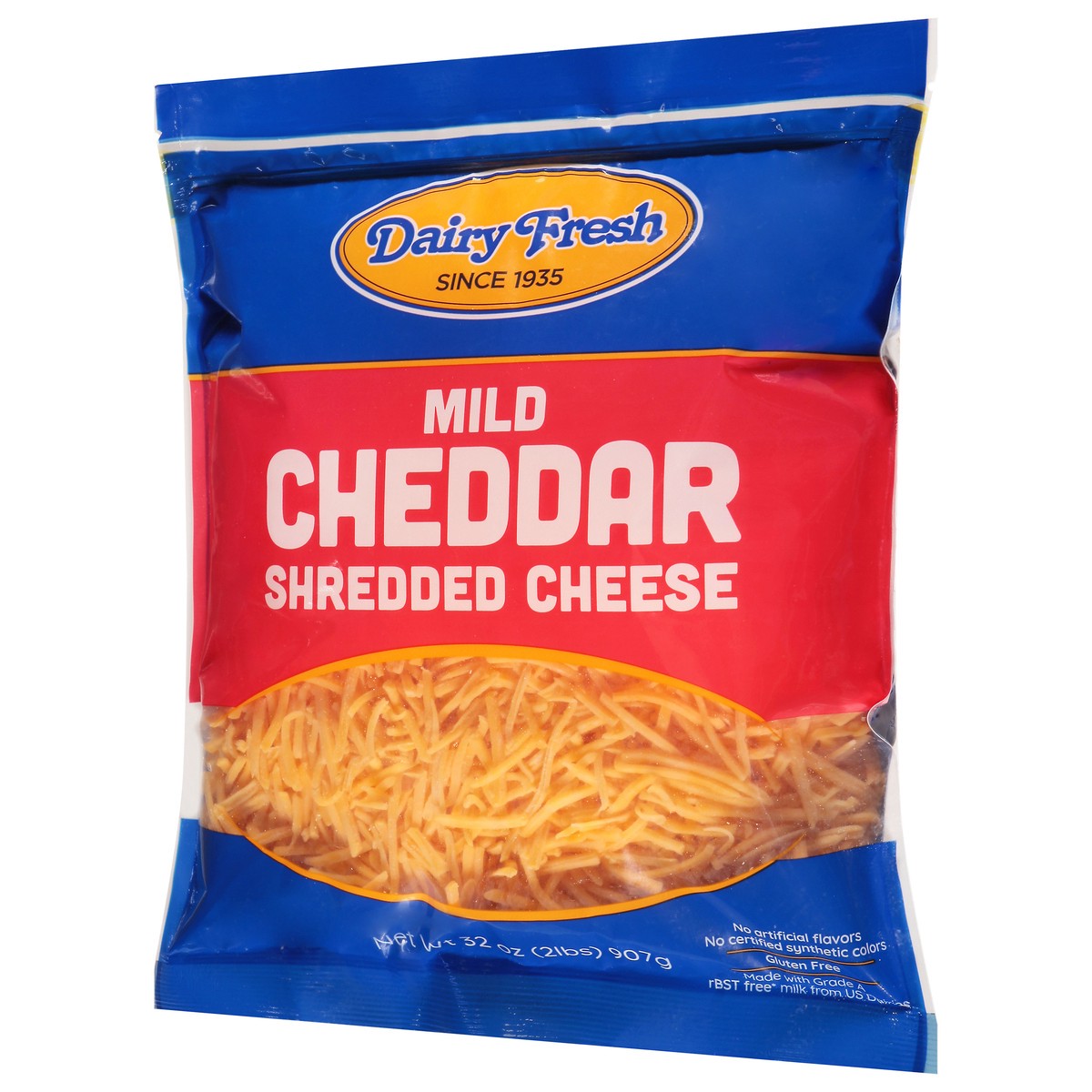 slide 4 of 12, Dairy Fresh Shredded Cheese, 2 lb