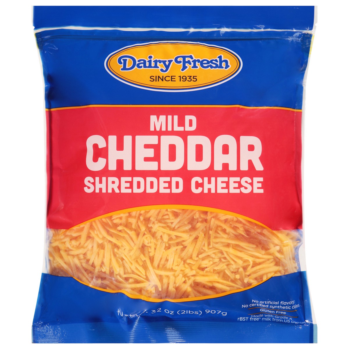 slide 1 of 12, Dairy Fresh Shredded Cheese, 2 lb