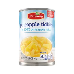 Our Family Pineapple Tidbits In 100% Pineapple Juice