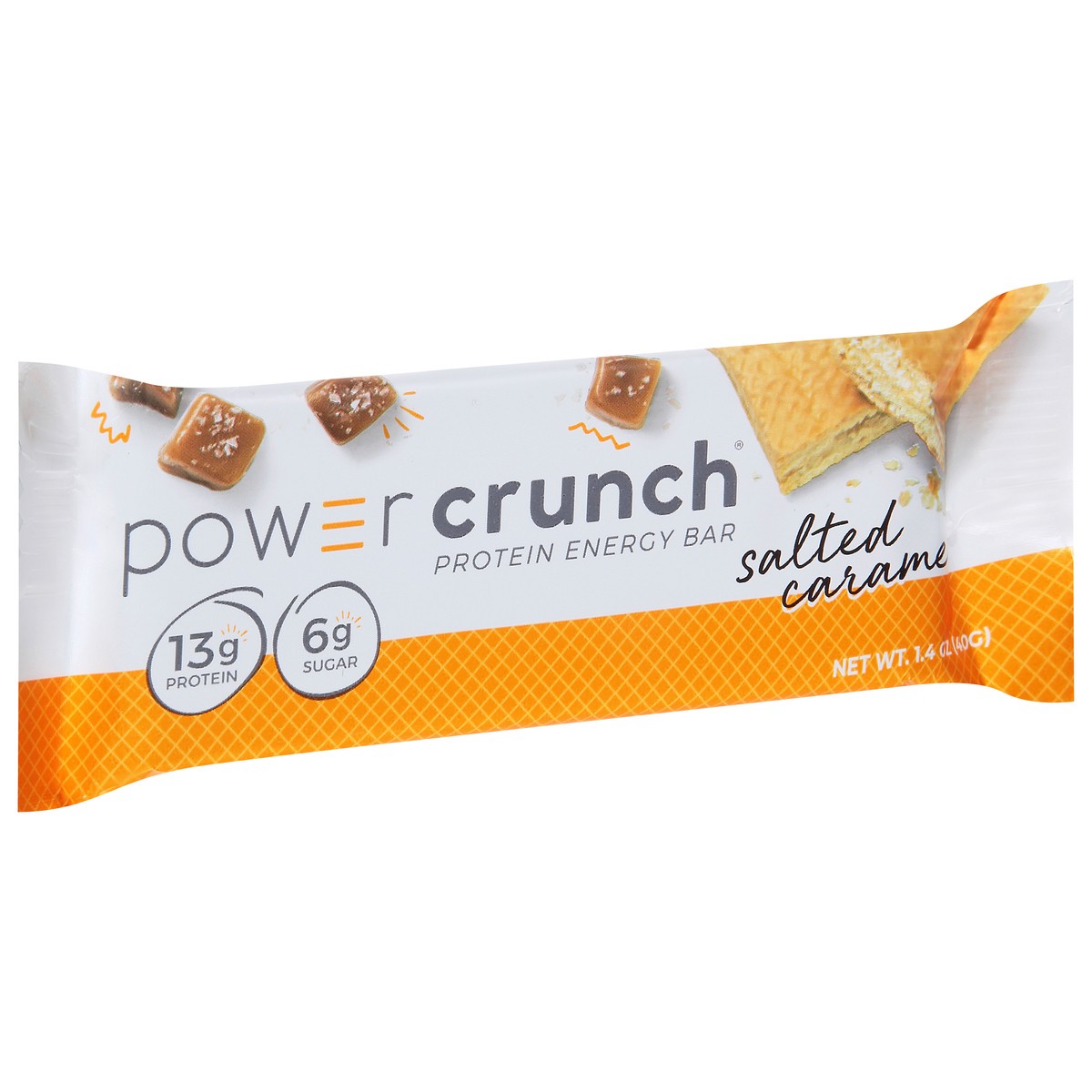 slide 6 of 13, Power Crunch Salted Caramel Flavored Protein Energy Bar 1.4 oz, 1.4 oz