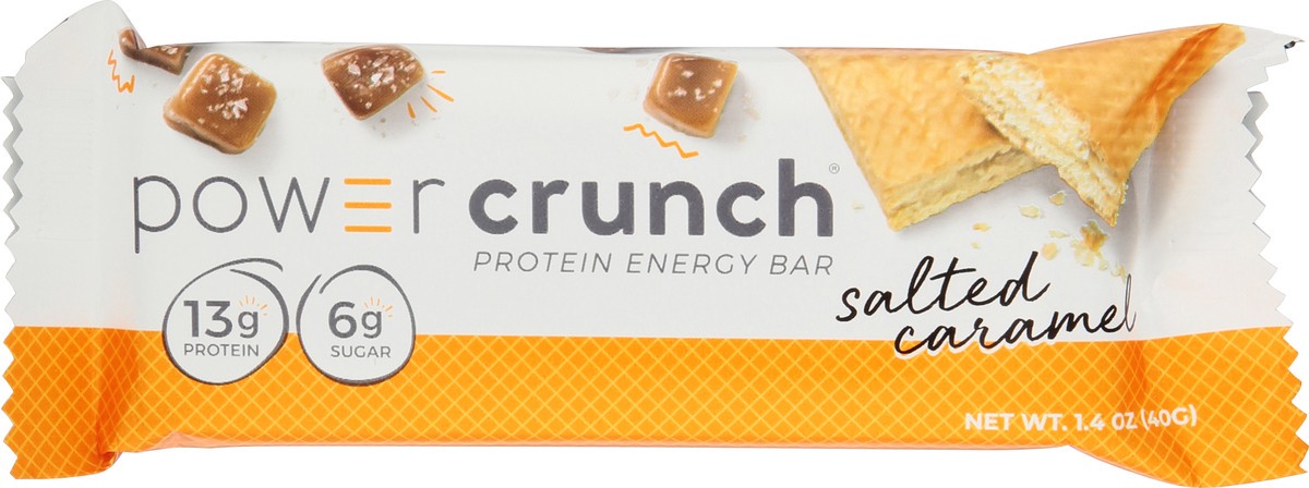 slide 12 of 13, Power Crunch Salted Caramel Flavored Protein Energy Bar 1.4 oz, 1.4 oz