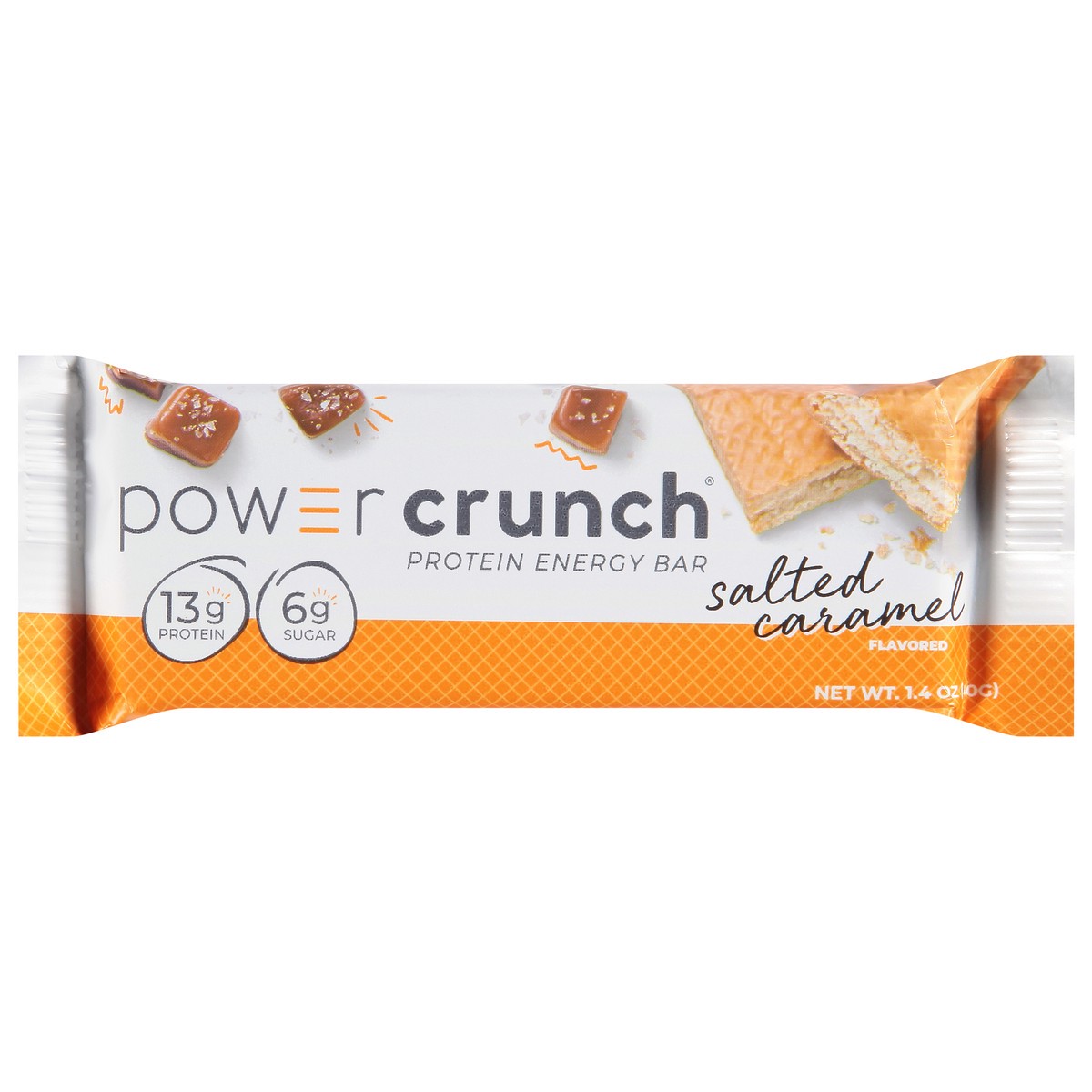 slide 1 of 13, Power Crunch Salted Caramel Flavored Protein Energy Bar 1.4 oz, 1.4 oz