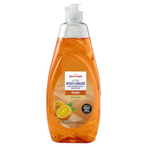 slide 1 of 1, Giant Eagle Ultra Dish Liquid Orange Scent, 19.4 oz