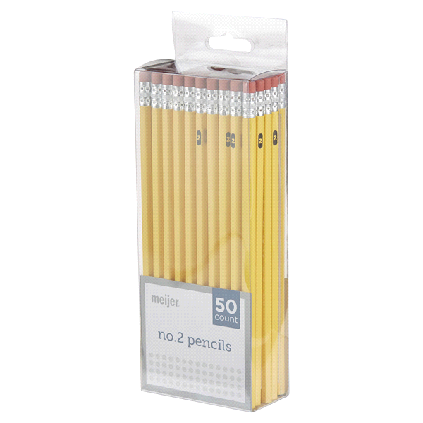 slide 8 of 29, Meijer No.2 Yellow Fashion Pencils, 50 ct