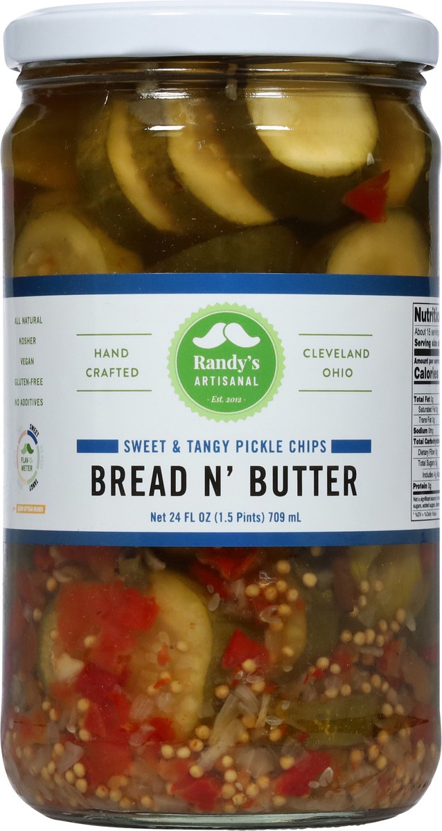 slide 6 of 9, Randy's Pickles Bread and Butter Pickle Chips, 24 oz