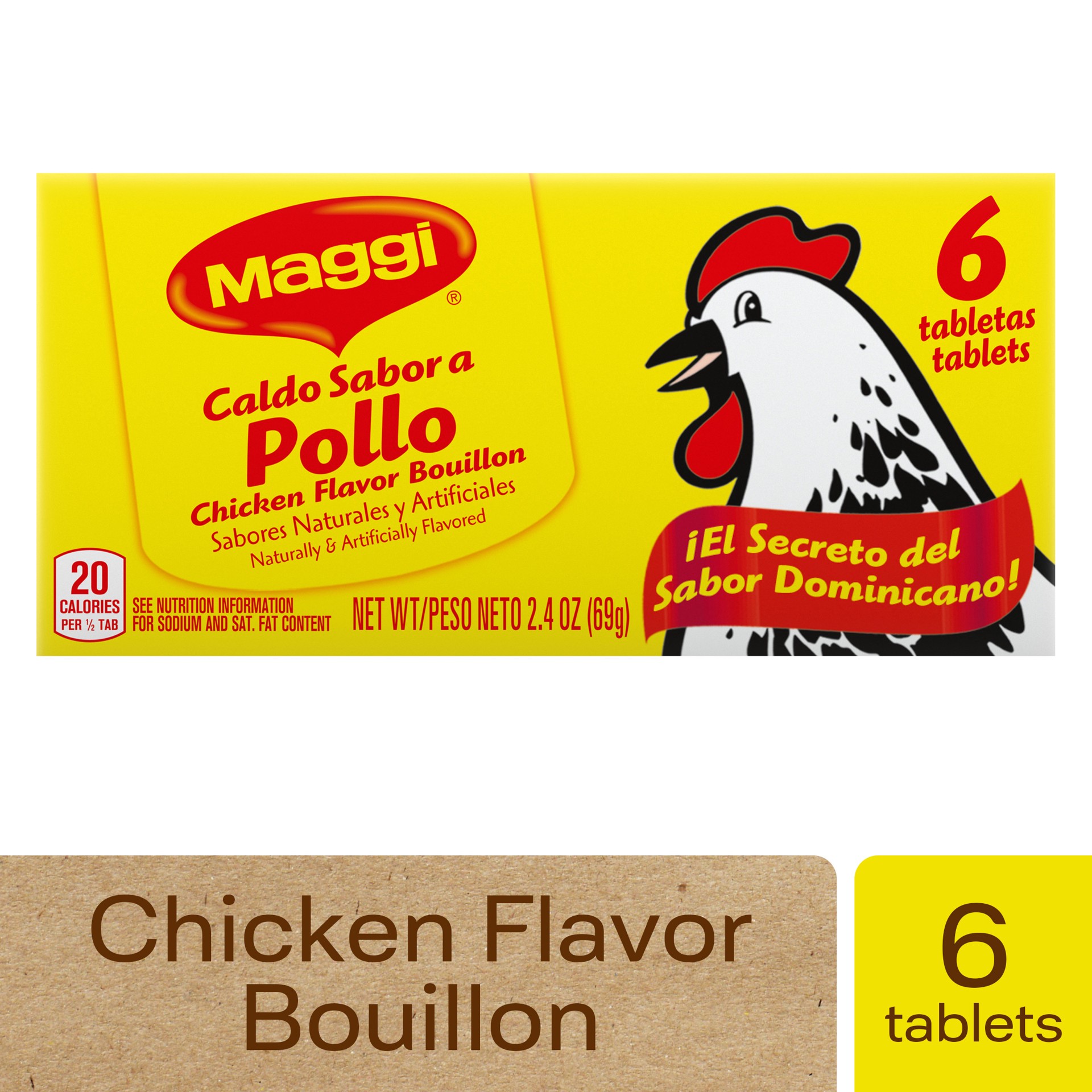 slide 1 of 5, Maggi Chicken Flavor Bouillon Tablets, 2.4 oz