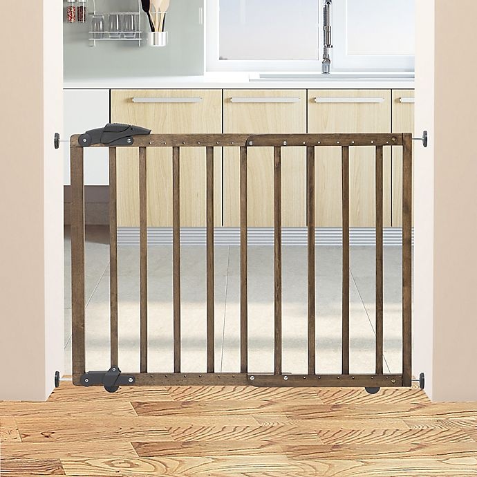 slide 2 of 5, Dreambaby Nottingham Wooden Walk Through Gro-Gate - Driftwood, 1 ct