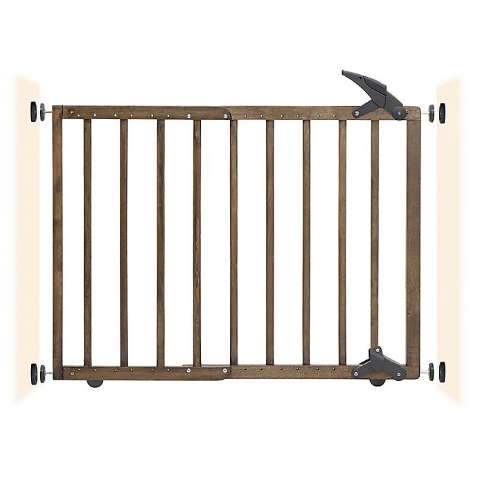 slide 1 of 5, Dreambaby Nottingham Wooden Walk Through Gro-Gate - Driftwood, 1 ct