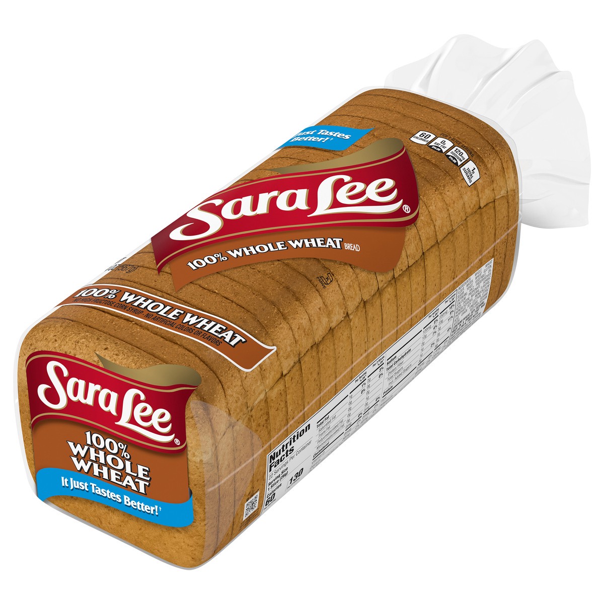 slide 9 of 9, Sara Lee 100% Whole Wheat Bread, 20 oz, 1 ct