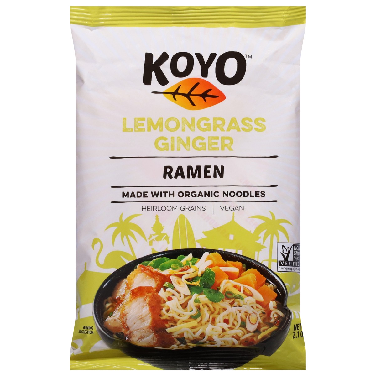 slide 1 of 9, Koyo Lemongrass Ginger Ramen 2.1 oz, 2.1 oz