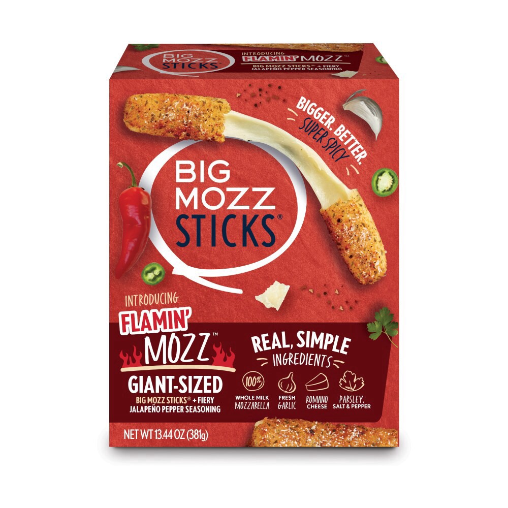 slide 2 of 4, Big Mozz Flamin Mozz Sticks, 13.44 oz