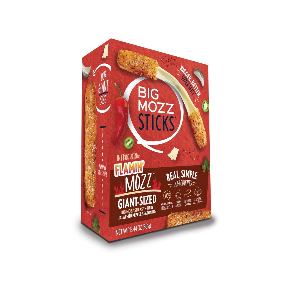 slide 4 of 4, Big Mozz Flamin Mozz Sticks, 13.44 oz